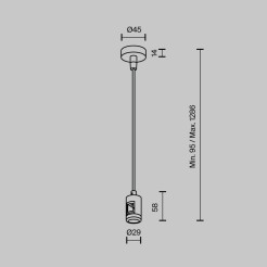 MAYTONI Elementy systemu szynowego Accessories for tracks Flarity TRA157SW-B1-BS