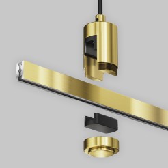 MAYTONI Elementy systemu szynowego Accessories for tracks Flarity TRA157SW-B1-BS
