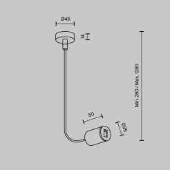 MAYTONI Elementy systemu szynowego Accessories for tracks Flarity TRA154C-SB1-BS