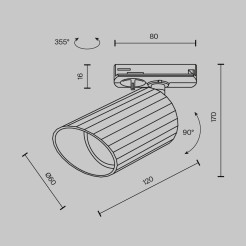 MAYTONI Ścieżka świetlna Lipari 10W GU10 TR087-1-GU10-W