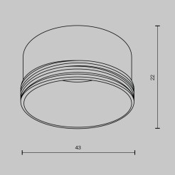 MAYTONI Części składowe opraw oświetleniowych Focus LED  RingS-5-W