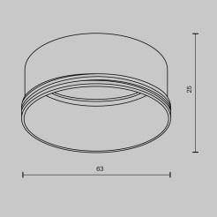 MAYTONI Części składowe opraw oświetleniowych Focus LED  RingL-20-W