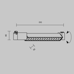 MAYTONI Ścieżka świetlna Points Rot 22W LED 1130lm 3000K 90 CRI  TR010-1-22W3K-M-W-DE