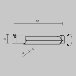 MAYTONI Ścieżka świetlna Basis Rot 24W LED 1900lm 4000K 90 CRI  TR104-1-24W4K-B-DE
