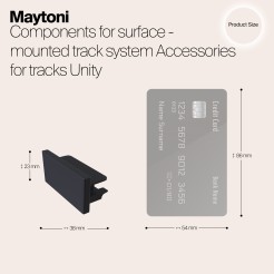 MAYTONI Komponenty do natynkowego systemu szynowego Accessories for tracks Unity TRA001EC-11B