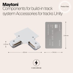 MAYTONI Komponenty do systemu szyn do wbudowany Accessories for tracks Unity TRA002CL-11W