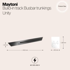 MAYTONI Wbudowany szynoprzewód Busbar trunkings Unity TRX004-111B