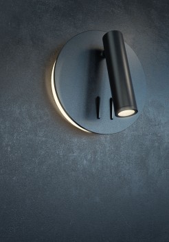 MAYTONI Lampa ścienna (kinkiet) Ios 176 9W LED 600lm 3000K 80 CRI  C176-WL-01-6W-B