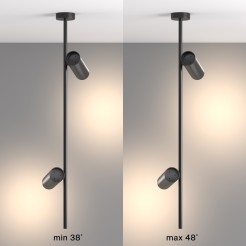 MAYTONI Spot reflektor sufitowy 2punktowy Natynkowy Elti 10W GU10 C021CL-02B