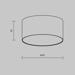 MAYTONI Lampa sufitowa Zon 12W LED 660lm 3000K 90 CRI  C032CL-12W3K-RD-W