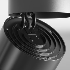 MAYTONI Spot reflektor sufitowy 1punktowy Natynkowy Obrotowy Yin 15W LED 700lm 3000K 90 CRI Dimmable C084CL-15W3K-D-B