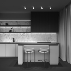 MAYTONI Spot reflektor sufitowy 1punktowy Natynkowy Orlo 9W LED 350lm 3000K 90 CRI C085CL-9W3K-W