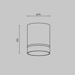 MAYTONI Spot reflektor sufitowy 1punktowy Natynkowy Orlo 9W LED 250lm 3000K 90 CRI C085CL-9W3K-B