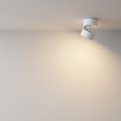 MAYTONI Spot reflektor sufitowy 1punktowy Natynkowy Obrotowy Onda 12W LED 850lm 3000K 80 CRI C024CL-L12W3K