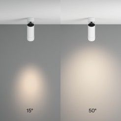 MAYTONI Spot reflektor sufitowy 1punktowy Natynkowy Focus Zoom 12W LED 960lm 4000K 90 CRI C055CL-L12W4K-Z-W
