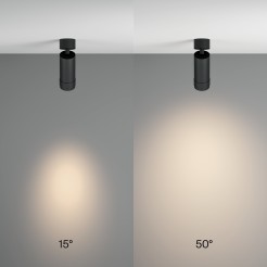 MAYTONI Spot reflektor sufitowy 1punktowy Natynkowy Focus Zoom 12W LED 890lm 4000K 90 CRI C055CL-L12W4K-Z-B