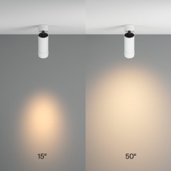 MAYTONI Spot reflektor sufitowy 1punktowy Natynkowy Focus Zoom 12W LED 850lm 3000K 90 CRI C055CL-L12W3K-Z-W