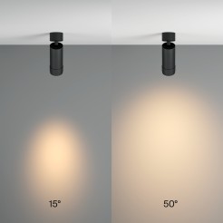 MAYTONI Spot reflektor sufitowy 1punktowy Natynkowy Focus Zoom 12W LED 790lm 3000K 90 CRI C055CL-L12W3K-Z-B