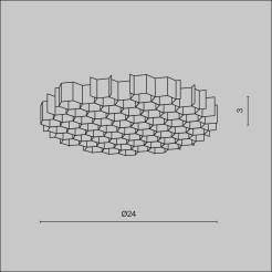 MAYTONI Części składowe opraw oświetleniowych Focus T HoneyComb-D24