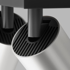 MAYTONI Spot reflektor sufitowy 2punktowy Natynkowy Obrotowy FOCUS S 10W GU10 C051CL-U-02BS