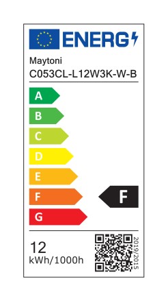 MAYTONI Spot reflektor sufitowy 1punktowy Wbudowany FOCUS LED 12W LED 950lm 3000K 90 CRI C053CL-L12W3K-W-B