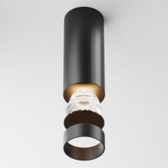 MAYTONI Spot reflektor sufitowy 1punktowy Natynkowy FOCUS LED 12W LED 900lm 3000K 90 CRI Dimmable C056CL-L12B3K-W-D-B