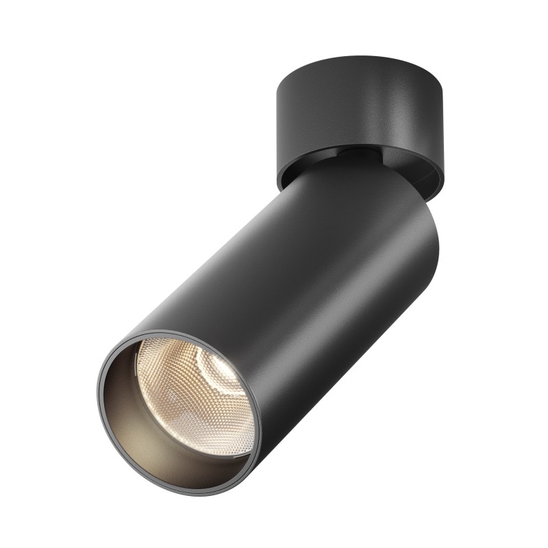 MAYTONI Spot reflektor sufitowy 1punktowy Natynkowy FOCUS LED 12W LED 900lm 3000K 90 CRI C055CL-L12B3K-W-B