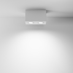 MAYTONI Spot reflektor sufitowy 2punktowy Natynkowy Atom 10W GU10 C017CL-02W