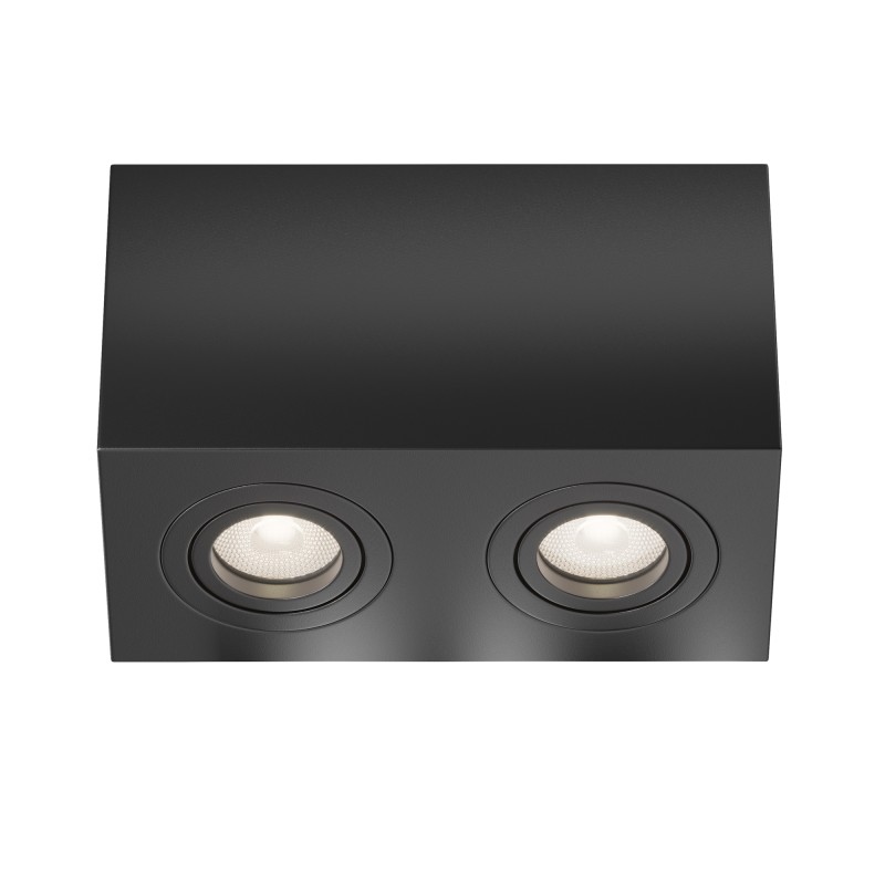 MAYTONI Spot reflektor sufitowy 2punktowy Natynkowy Atom 10W GU10 C017CL-02B
