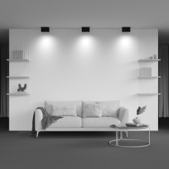 MAYTONI Spot reflektor sufitowy 2punktowy Natynkowy Atom 10W GU10 C017CL-02B