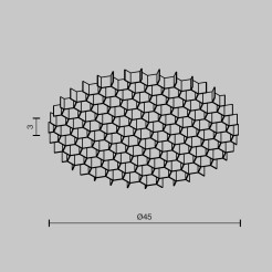MAYTONI Części składowe opraw oświetleniowych Artisan 10W HoneyComb-D45