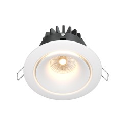 MAYTONI Spot reflektor sufitowy 1punktowy Wbudowany Yin 12W LED 870lm 3000K 90 CRI Dimmable DL031-L12W3K-D-W