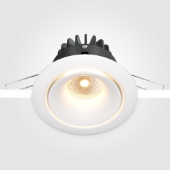MAYTONI Spot reflektor sufitowy 1punktowy Wbudowany Yin 12W LED 870lm 3000K 90 CRI Dimmable DL031-L12W3K-D-W