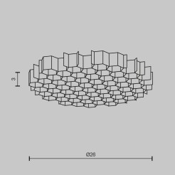 MAYTONI Części składowe opraw oświetleniowych Wise HoneyComb-D26