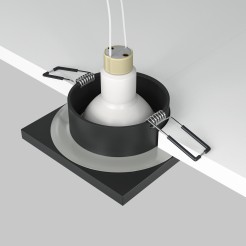 MAYTONI Spot reflektor sufitowy 1punktowy Wbudowany Stark 10W GU10 DL083-01-GU10-SQ-B