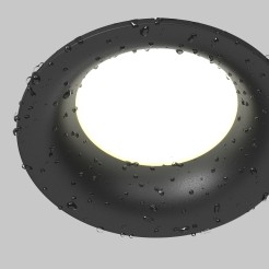 MAYTONI Spot reflektor sufitowy 1punktowy Wbudowany Slim 10W GU10 DL088-GU10-RD-B