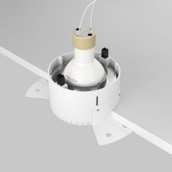 MAYTONI Spot reflektor sufitowy 1punktowy Wbudowany Share 10W GU10 DL051-01-GU10-RD-WS
