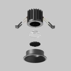 MAYTONI Spot reflektor sufitowy 1punktowy Wbudowany Round 7W LED 450lm 3000K 90 CRI DL058-7W3K-B