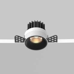 MAYTONI Spot reflektor sufitowy 1punktowy Wbudowany Round 7W LED 450lm 3000K 90 CRI DL058-7W3K-TRS-B