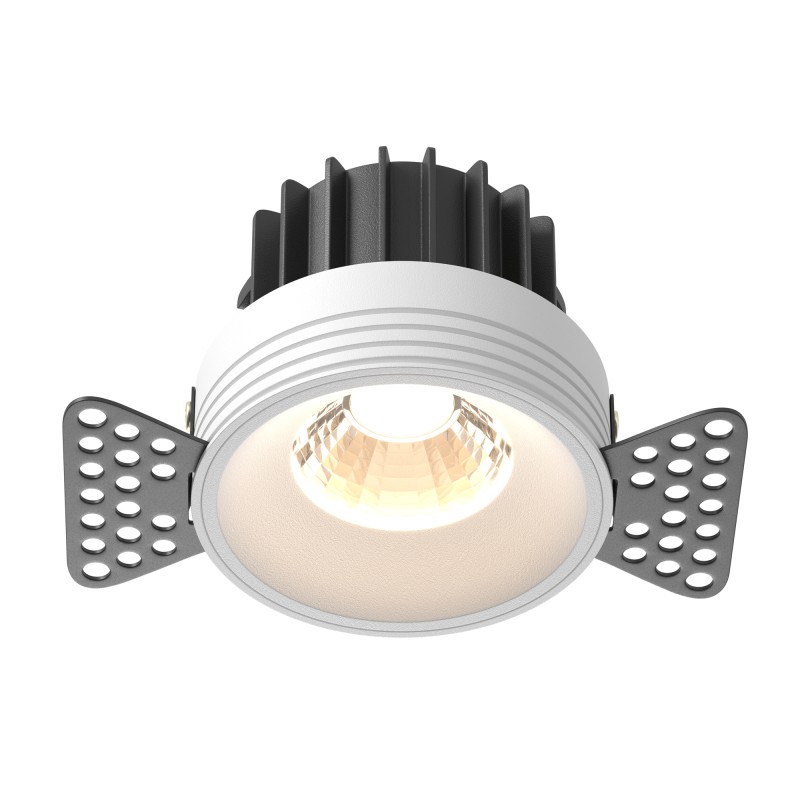 MAYTONI Spot reflektor sufitowy 1punktowy Wbudowany Round 12W LED 920lm 3000K 90 CRI DL058-12W3K-TRS-W