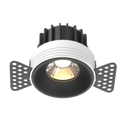 MAYTONI Spot reflektor sufitowy 1punktowy Wbudowany Round 12W LED 880lm 3000K 90 CRI DL058-12W3K-TRS-B