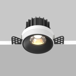 MAYTONI Spot reflektor sufitowy 1punktowy Wbudowany Round 12W LED 880lm 3000K 90 CRI DL058-12W3K-TRS-B