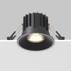 MAYTONI Spot reflektor sufitowy 1punktowy Wbudowany Round 12W LED 910lm 3000K 90 CRI DL058-12W3K-B