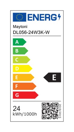 MAYTONI Spot reflektor sufitowy 1punktowy Wbudowany Okno 24W LED 1800lm 3000K 80 CRI DL056-24W3K-W