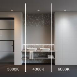 MAYTONI Spot reflektor sufitowy 1-punktowy Wbudowany Okno 12W LED 900lm 3000-6000K 90 CRI DL055-12W3-4-6K-W