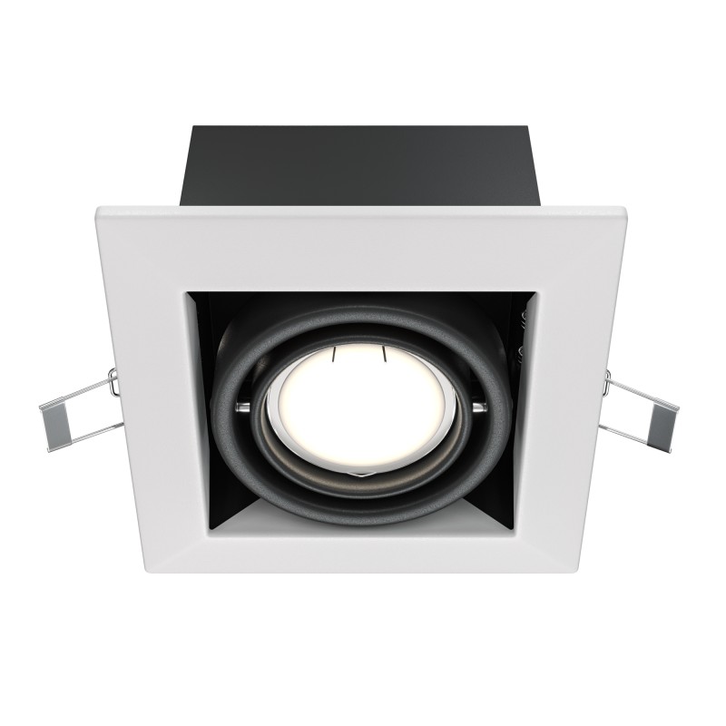 MAYTONI Spot reflektor sufitowy 1punktowy wbudowany Obrotowy Metal Modern 10W GU10 DL008-2-01-W