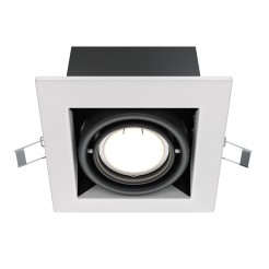 MAYTONI Spot reflektor sufitowy 1punktowy wbudowany Obrotowy Metal Modern 10W GU10 DL008-2-01-W