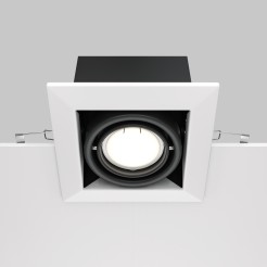 MAYTONI Spot reflektor sufitowy 1punktowy wbudowany Obrotowy Metal Modern 10W GU10 DL008-2-01-W