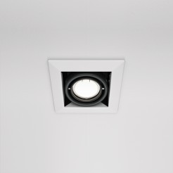 MAYTONI Spot reflektor sufitowy 1punktowy wbudowany Obrotowy Metal Modern 10W GU10 DL008-2-01-W