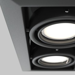 MAYTONI Spot reflektor sufitowy 2punktowy wbudowany Obrotowy Metal Modern 10W GU10 DL008-2-02-B